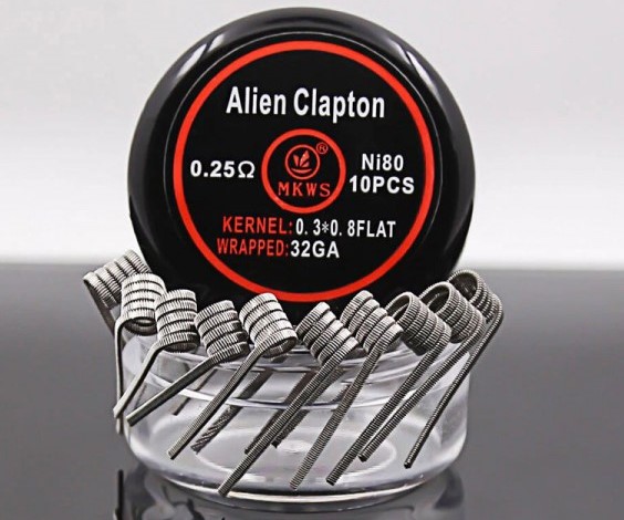 Alien Clapton 0.25 ohm Nİ80 Hazır Sarılı Tel