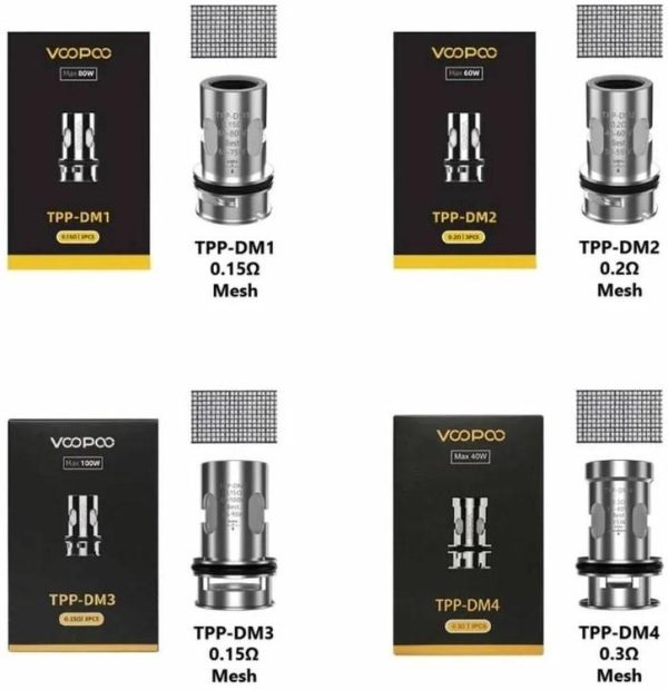 Voopoo Tpp DM Coil Çeşitleri, VooPoo TPP DM1 Coil, VooPoo TPP DM2 Coil, VooPoo TPP DM3 Coil, VooPoo TPP DM4 Coil Çeşitleri