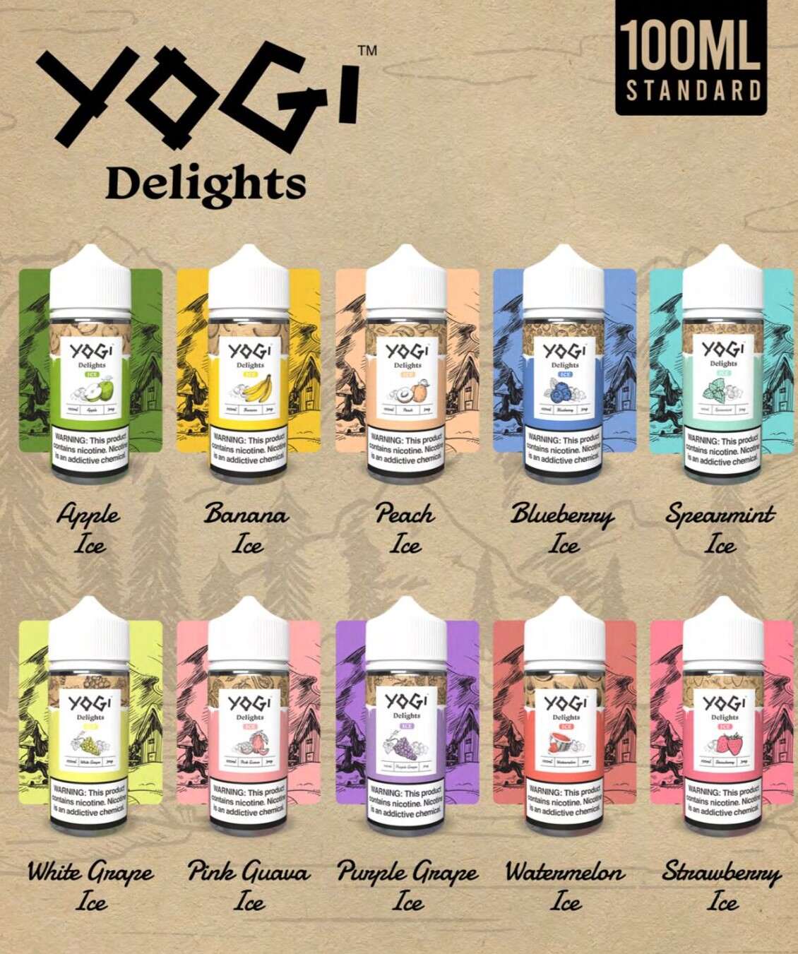 YOGI WHITE GRAPE ICE 100ml Likit ve Diğer İçerik Listesi