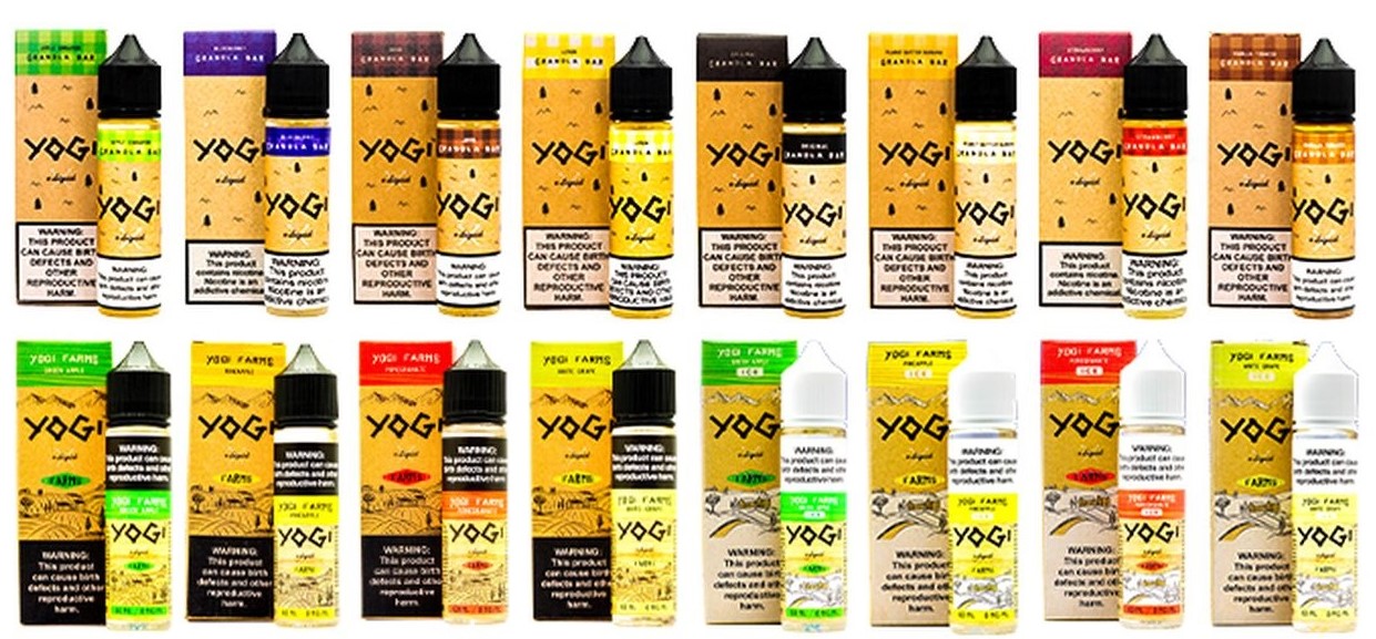 YOGI PEACH COBBLER GRANOLA 60ml Likit ve Diğer İçerik Listesi, Yogi 60ml Likit Çeşitleri